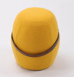 Kiley Handmade Pouf/Stool - Yellow