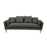 Olivia 3-Seater Sofa & Ottoman - Grey